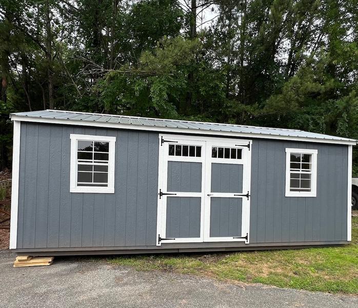2025 STT 12x24 utility shed side view