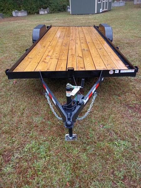2025 STT 7x20 7K Wood Deck Car Hauler - deck view