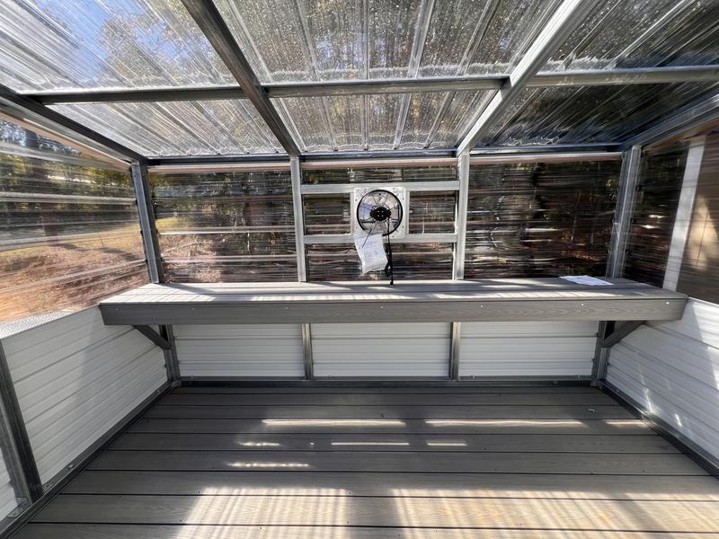 2025 STT 10x12 greenhouse shelving