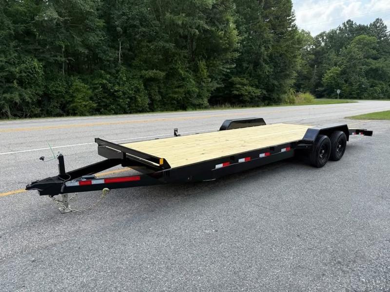 2025 STT 82 x 24 10K Car Hauler with Rear Ramps - front view