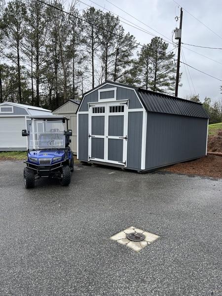 2025 STT 12x20 Lofted Shed High Doors exterior view