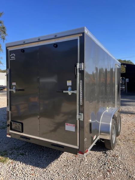 2026 STT 6x12 dual axle enclosed cargo trailer - front view