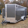 2026 STT 7x16 Tandem Axle Enclosed Trailer - front view