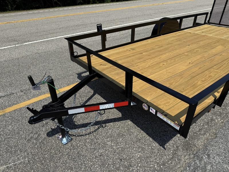 2025 STT 77x14 Single Axle Utility Trailer side view