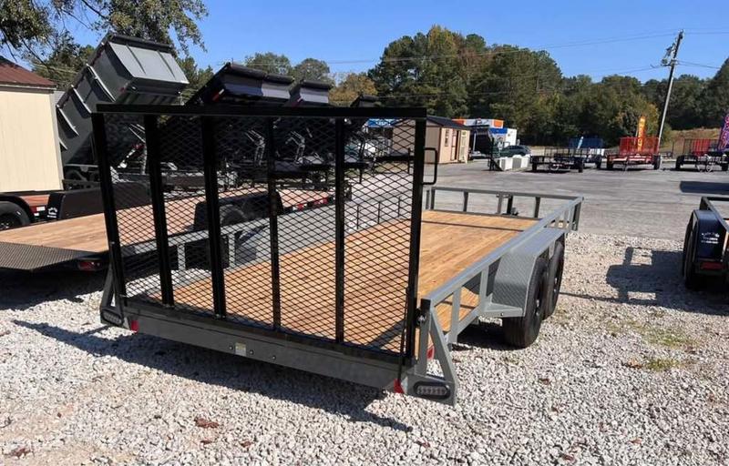2025 STT 7x20 10K Utility Trailer with 2 inch Tube Top - side view