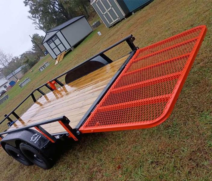 2025 STT 7x14 Tandem Axle Utility Trailer - side view