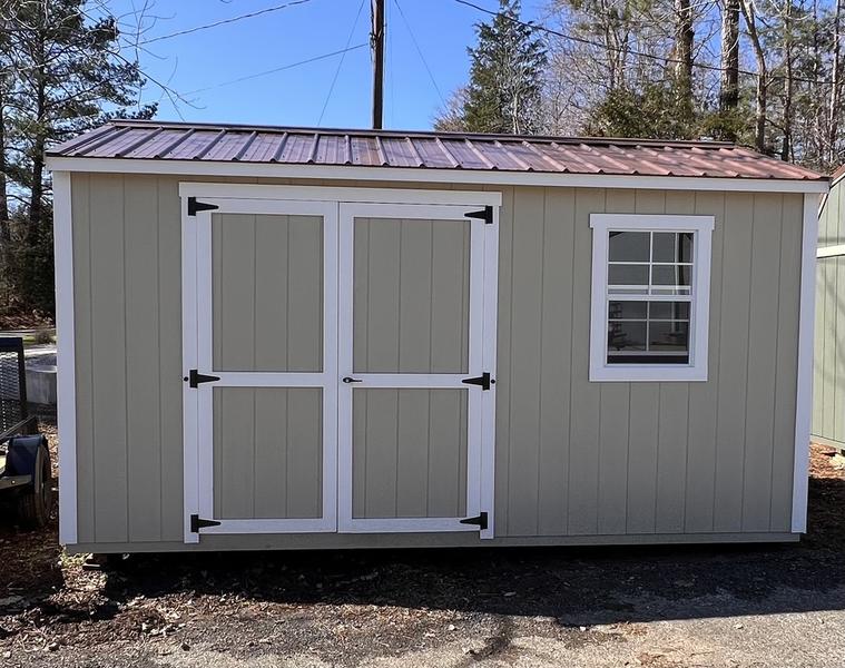 2025 STT 8x16 side utility shed - front view