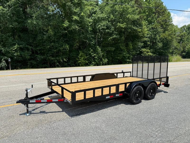 2025 STT 83x16 Utility Trailer with Side Ramps - front view