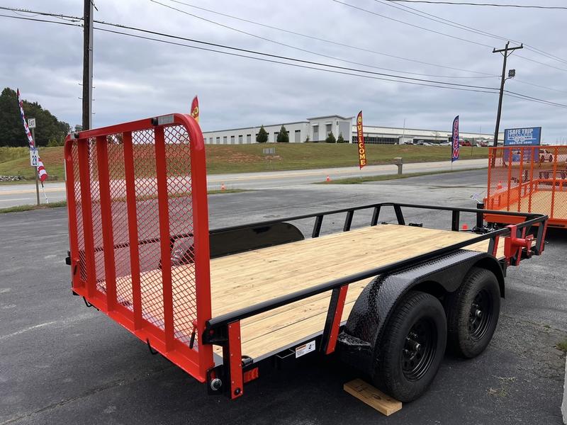 2025 STT 83 x 14 Tandem Axle Utility Trailer - gate view