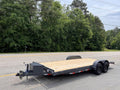 2025 STT 83x20 10K wood deck car hauler with toolbox - front view
