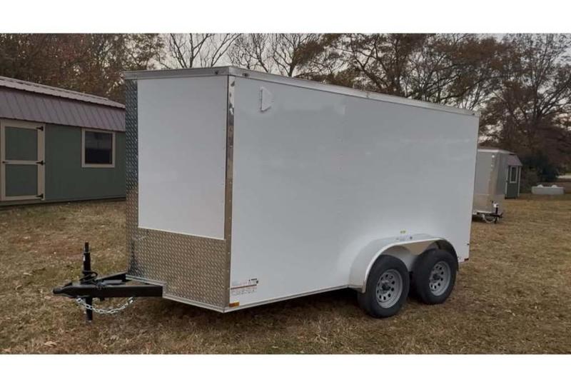 2026 STT 6x12 Tandem Axle Enclosed Trailer with Polycore - rear view