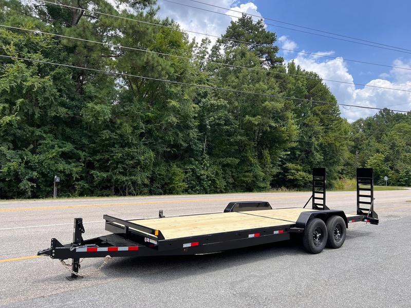 2025 STT 82 x 24 14K Equipment Trailer with Rub Rail - front view