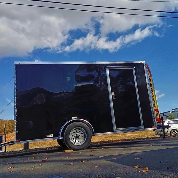 2026 STT 6x12 Single Axle Enclosed Trailer with Polycore - front view