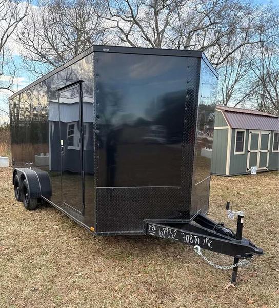 2026 STT 7x18 Tandem Axle Enclosed Trailer - side view