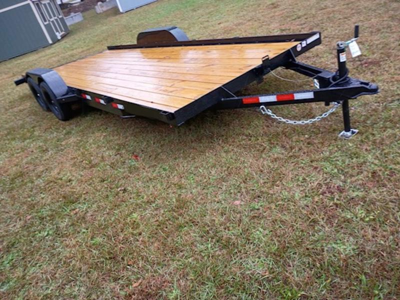 2025 STT 7x20 7K Wood Deck Car Hauler - side view