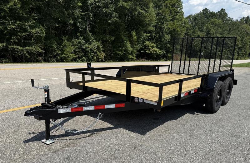 2025 STT 7x16 10K Tandem Axle Utility Trailer - front view