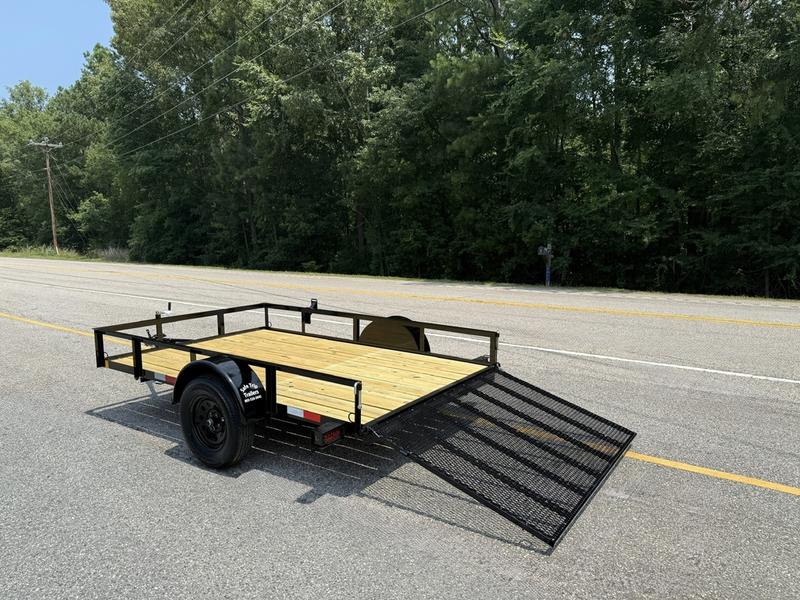 2025 STT 77x10 Single Axle Utility Trailer angle view