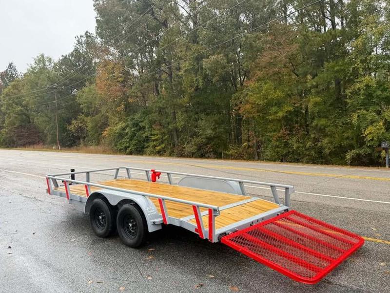2025 STT 83x16 Tandem Axle Utility Trailer With Dovetail - side view