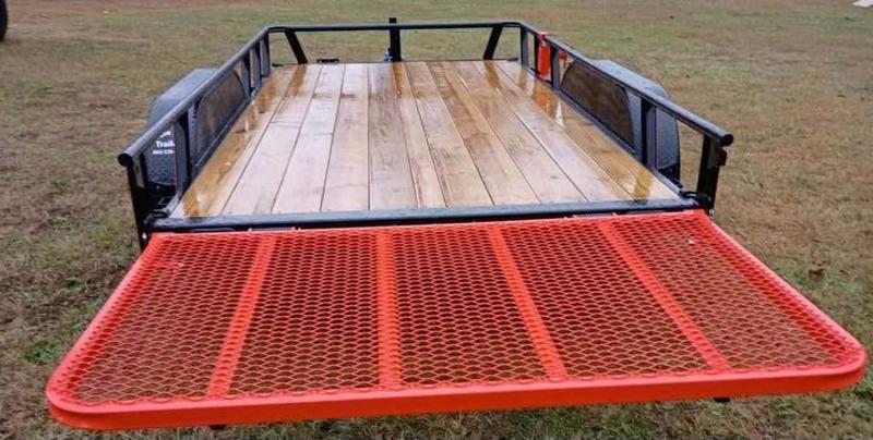 2025 STT 7x14 Tandem Axle Utility Trailer - rear gate