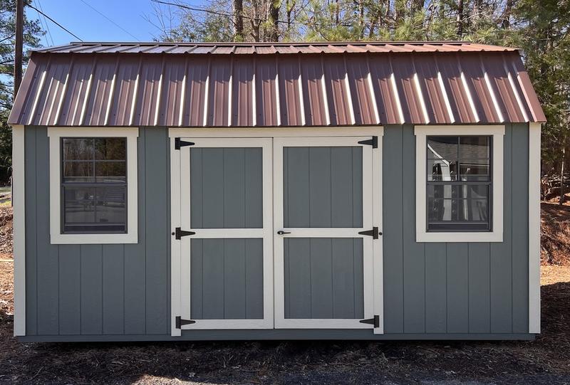 2025 STT 10x16 Lofted Shed shelving view