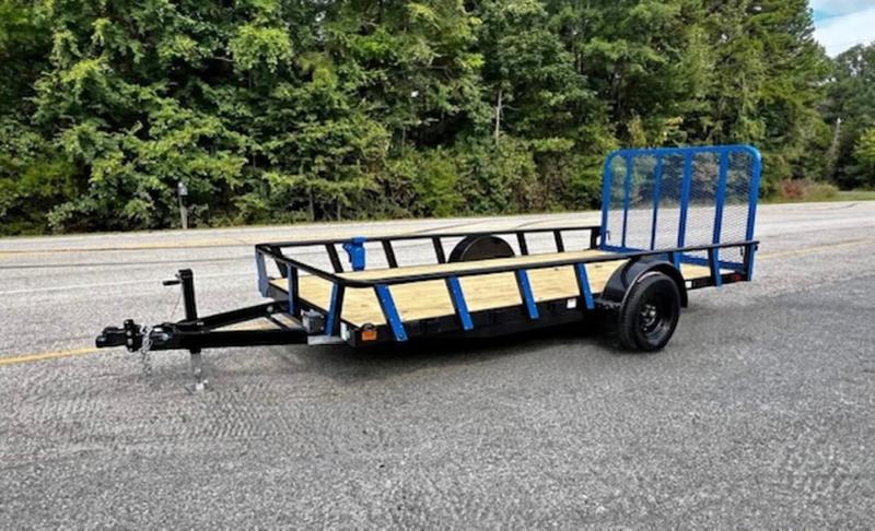 2025 STT 77x14 Single Axle Utility Trailer deluxe front view