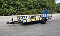 2025 STT 77x14 Single Axle Utility Trailer deluxe front view