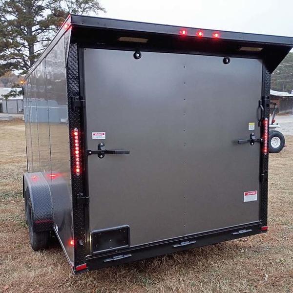 2026 STT 7x16 Tandem Axle Enclosed Trailer with Race Wing and Polycore - side view