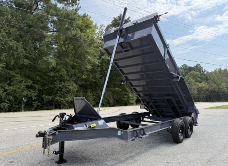 2025 STT 7x16x22 Telescopic Dump Trailer - side view