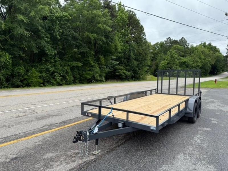 2025 STT 83x18 7K Utility Trailer - rear gate view