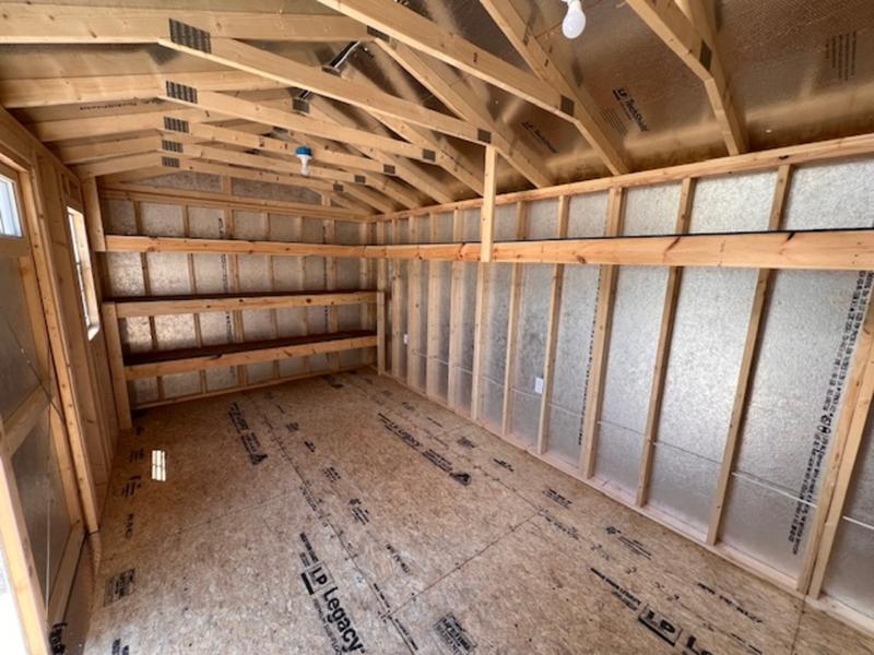 2025 STT 10x16 Utility Shed loft view