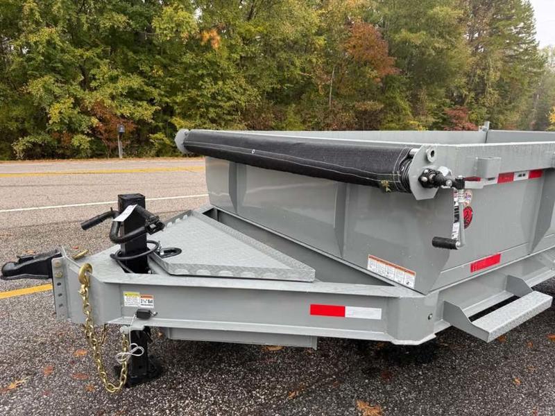 2025 STT 7x14x2 Scissor Lift Dump Trailer - dumping bed