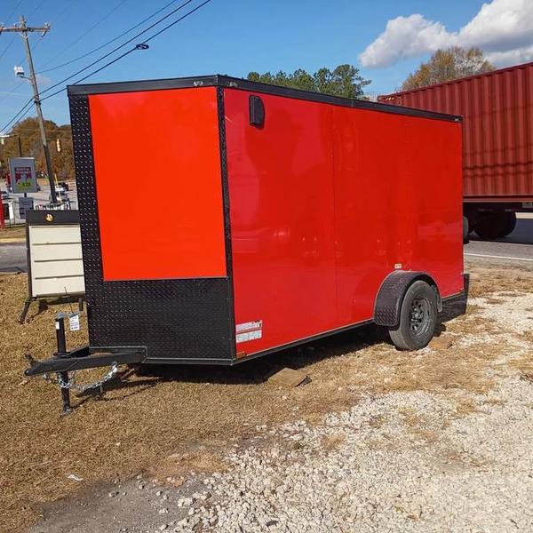 2026 STT 6x12 Enclosed Trailer with Blackout Package - side view