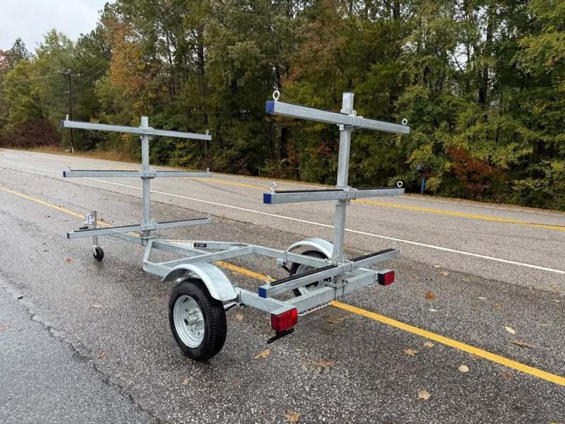 2025 STT 6 Unit Kayak Canoe Trailer - side view