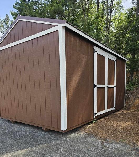 2025 STT 10x16 Utility Shed with power package exterior view