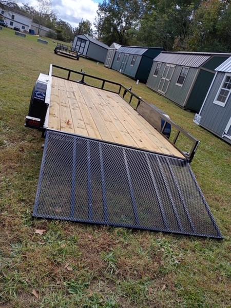 2025 STT 7x16 7K Tandem Axle Utility Trailer with Heavy Duty Gate - gate view