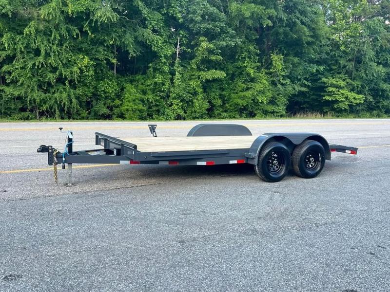 2025 STT 83 x 16 10K Wood Deck Car Hauler - side view