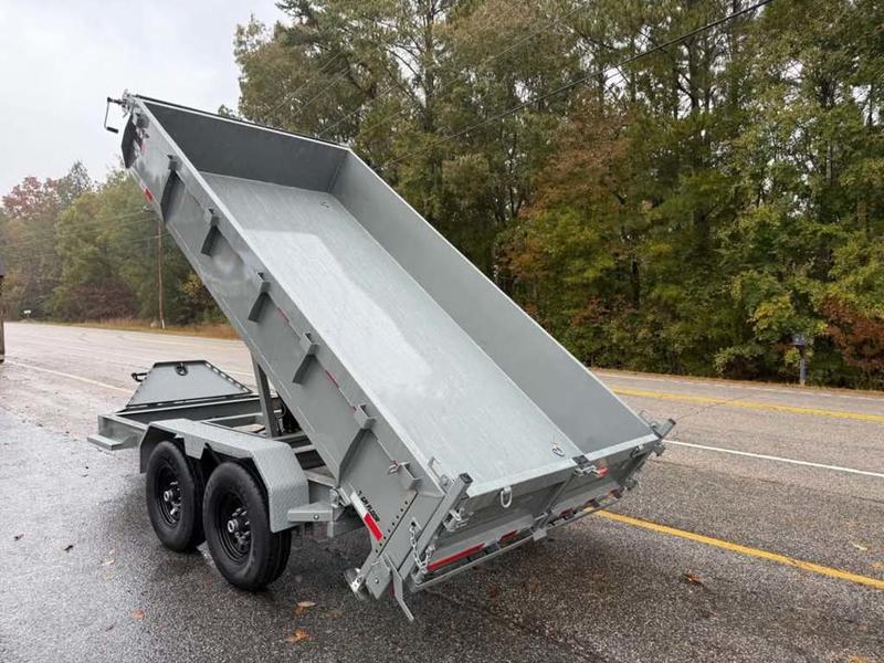 2025 STT 7x14x2 Scissor Lift Dump Trailer - front view
