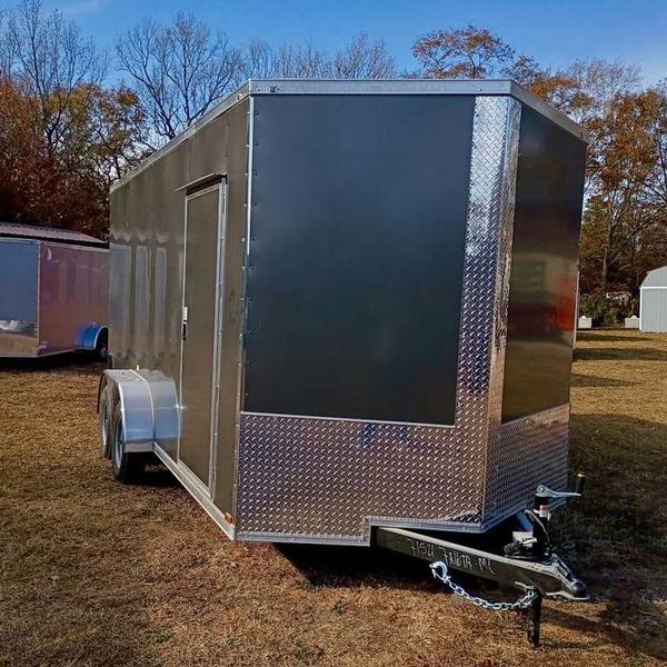 2026 STT 7x16 Tandem Axle Enclosed Trailer - side view