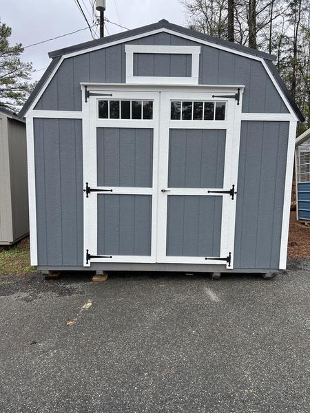 2025 STT 12x20 Lofted Shed High Doors side view