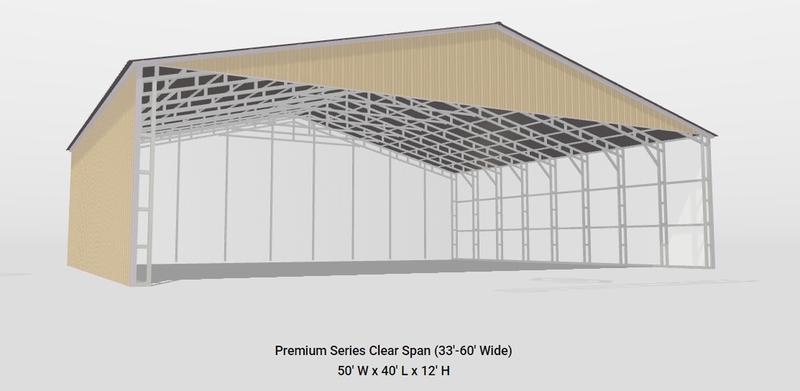 2026 STT 50x40x12 Steel Building - configurator