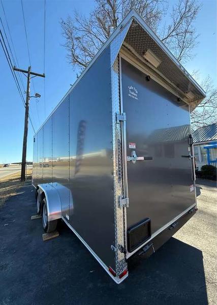 2026 STT 7x20 Tandem Axle Enclosed Trailer - front view