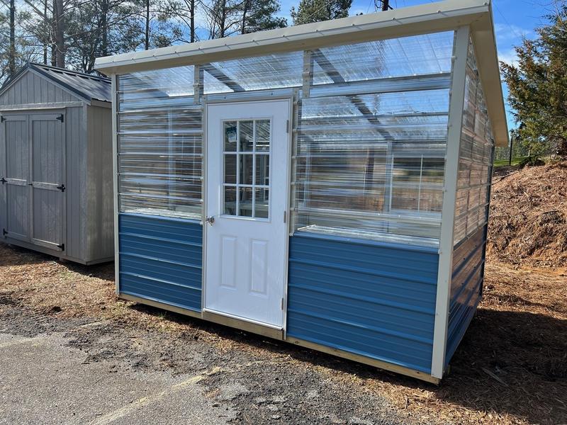 2025 STT 8x10 single slope greenhouse - side view