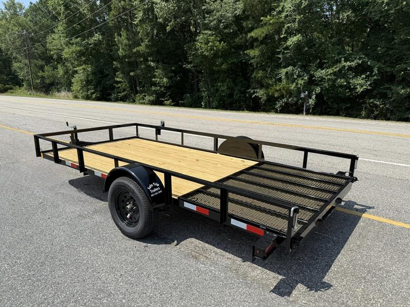 2025 STT 77x12 Single Axle Utility Trailer front view
