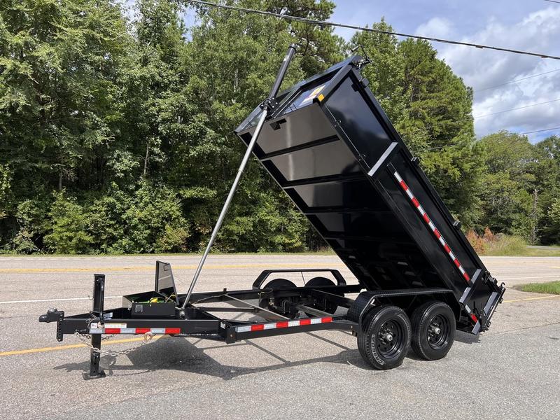 2025 STT 7x14 16K Telescopic Dump Trailer - angle view