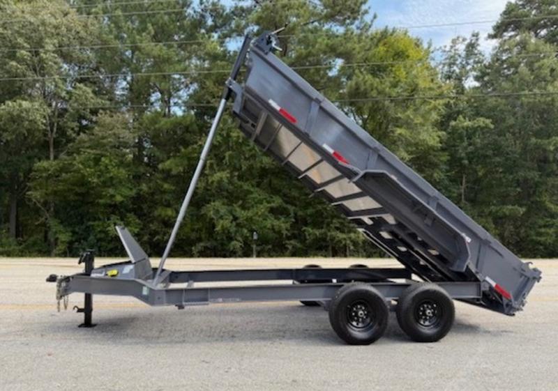 2025 STT 7x16x22 Telescopic Dump Trailer - front view