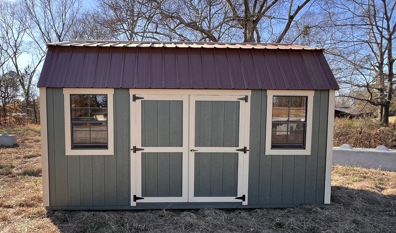 2025 STT 10x16 lofted side shed side view with windows