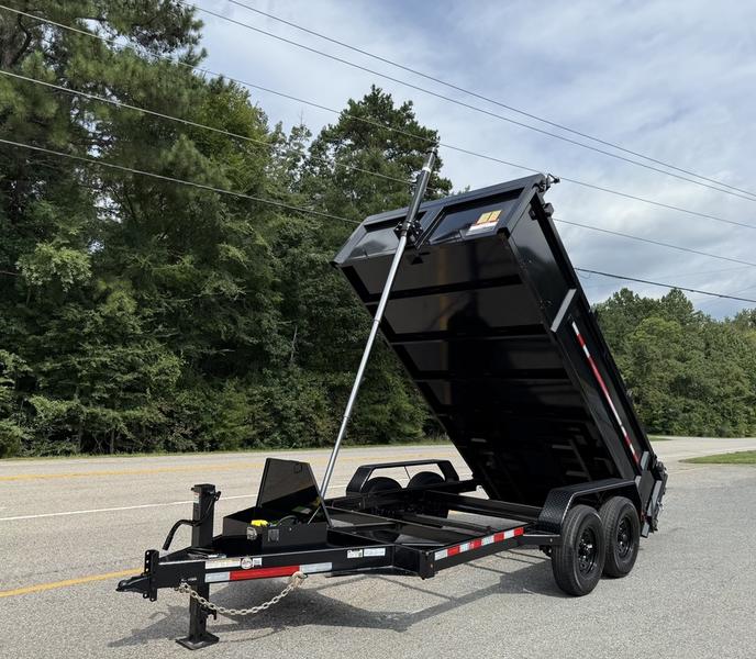 2025 STT 7x14x4 14K Dump Trailer powdercoated - rear doors