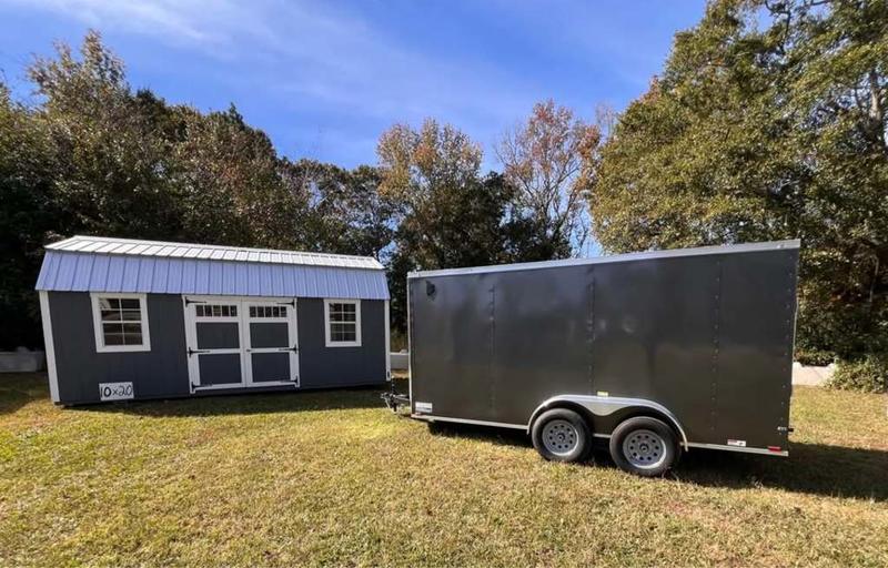 2026 STT 6x12 dual axle enclosed cargo trailer - side view