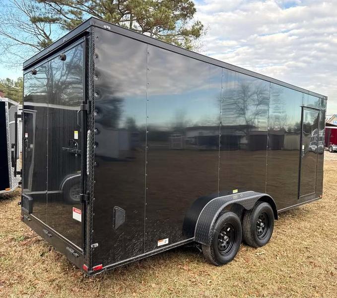 2026 STT 7x18 Tandem Axle Enclosed Trailer - front view