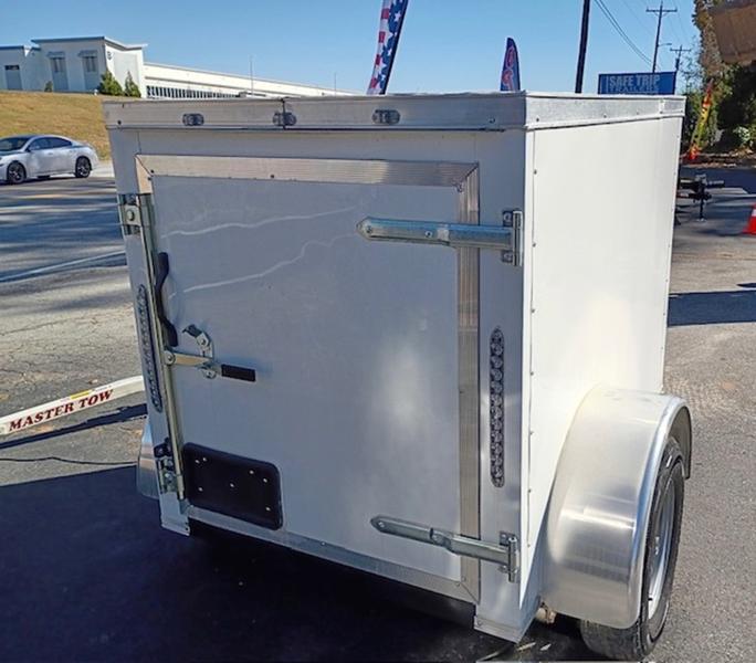 2025 STT 4x6 single axle enclosed trailer side